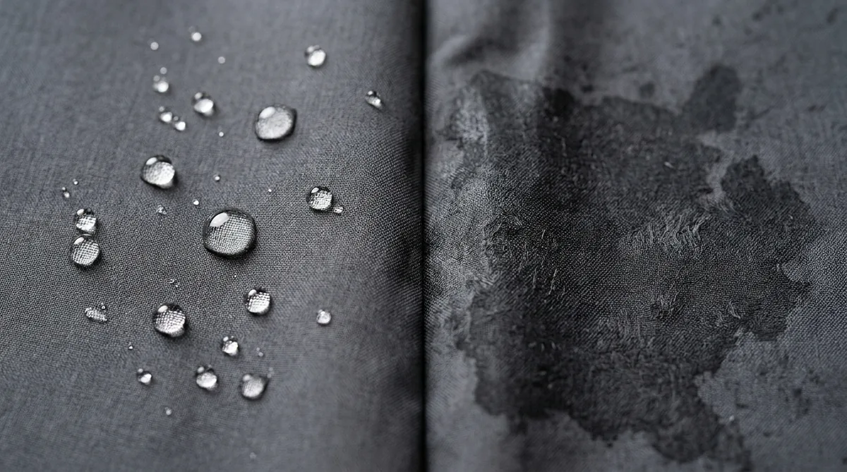 Illustration for the section "What DWR does, and why drying matters" from WindRider