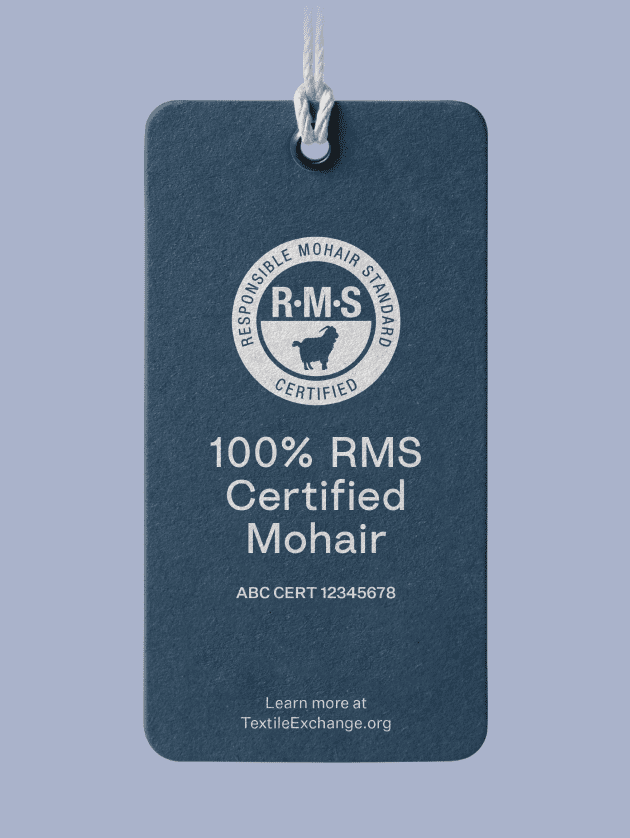 Illustration for the section "What a certified product label is supposed to show" from Textile Exchange
