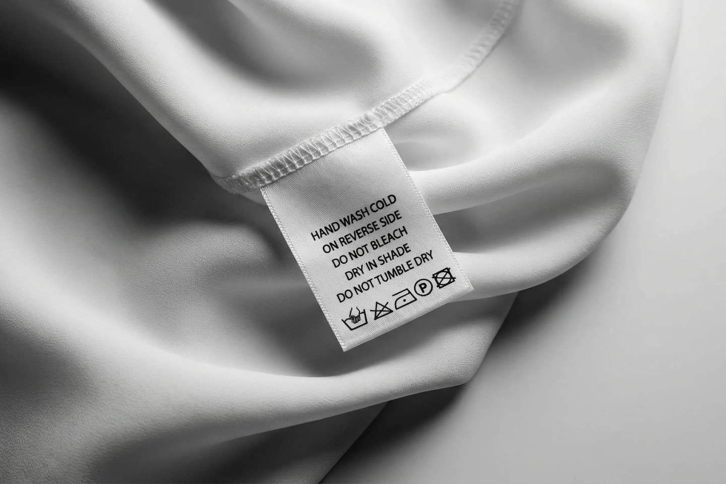 Illustration for the article "What the US Care Labeling Rule (16 CFR Part 423) Requires on Clothing Labels — and What It Doesn't" from smallabel.com