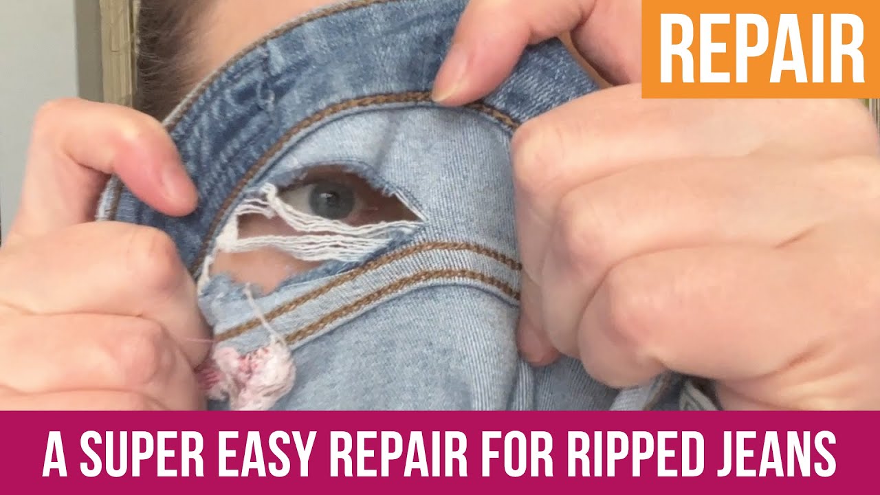 Learn how to mend jeans (with a sewing machine)! — Eve Tokens / The Creative Curator